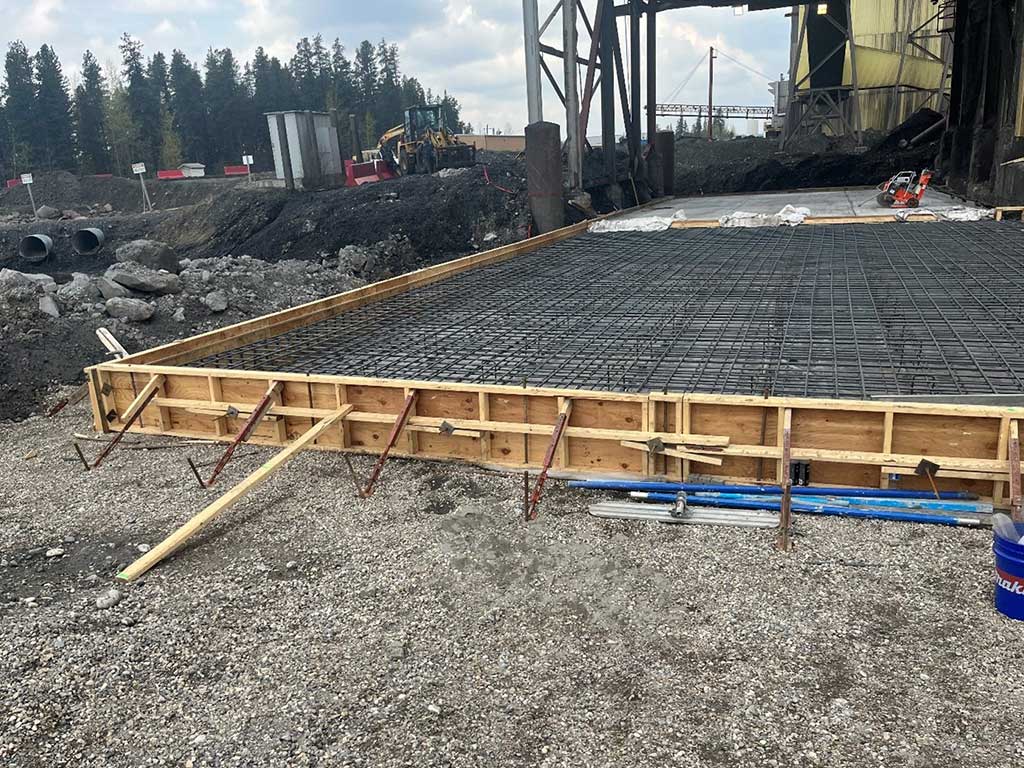 Concrete Demolition and Replacement Mine Chute Pad