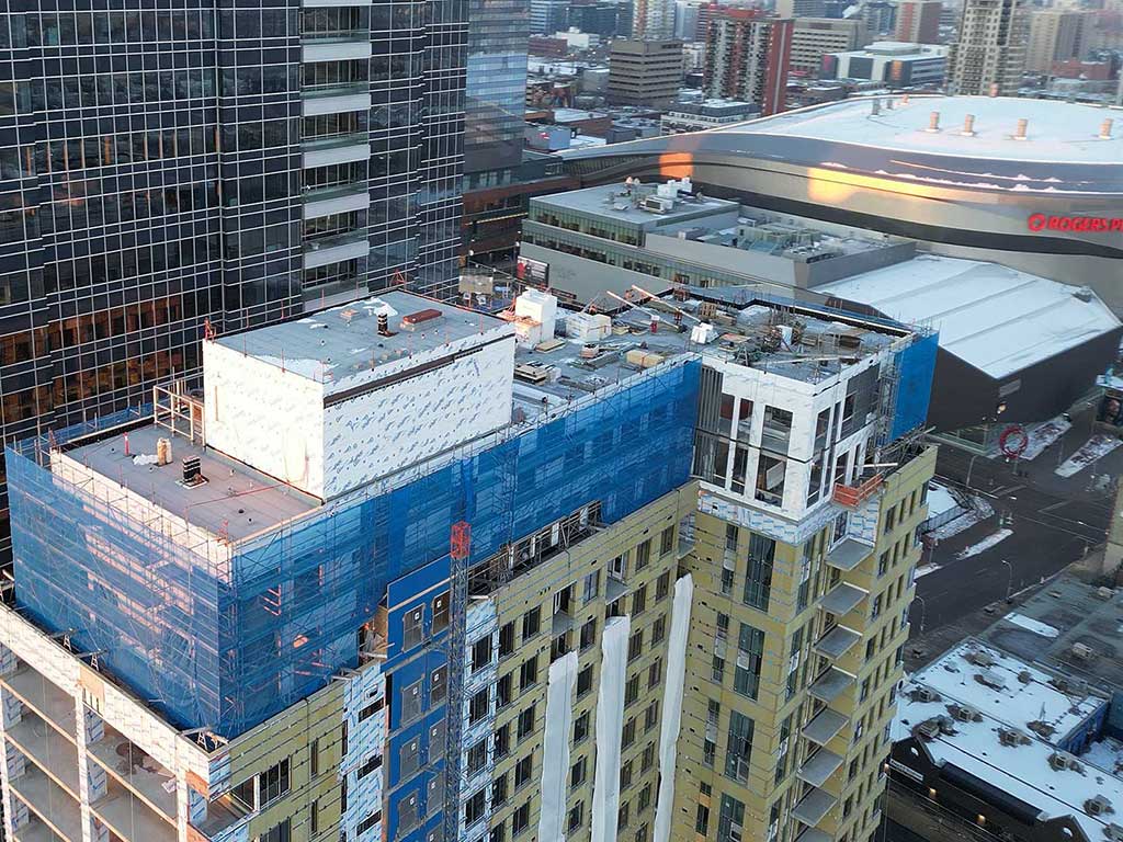 Heavy Commercial Edmonton Scaffolding Project Station Lands